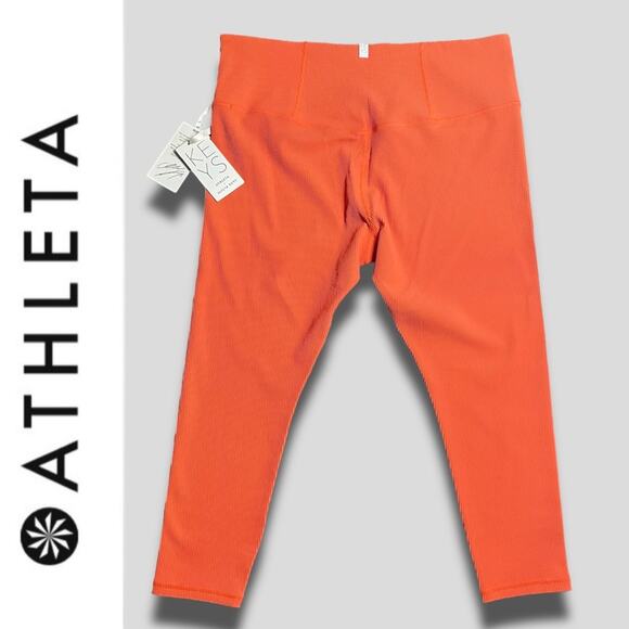 ATHLETA NWT ATHLETA X ALICIA KEYS ELATION TIGHT JEWEL ORANGE 2X - Picture 5 of 12
